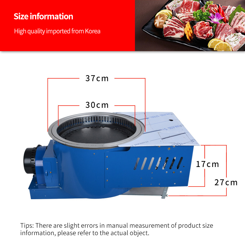 Korean Smokeless Electric Dual-Use Gas Oven Commercial Restaurant Indoor Desktop Embedded Barbecue Bbq Gas Grill